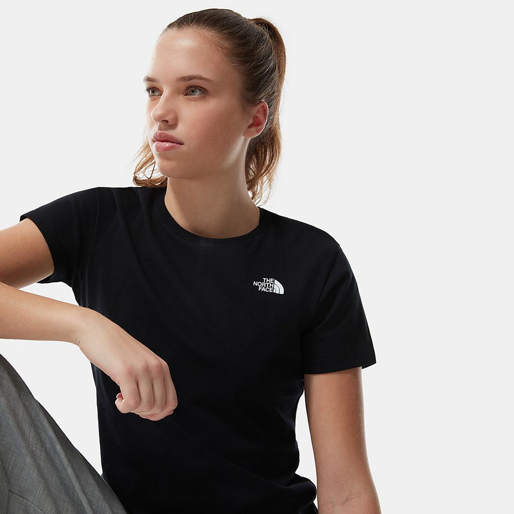 The North Face T-Shirts Womens Australia - The North Face Simple Dome Black (ZTR-046892)